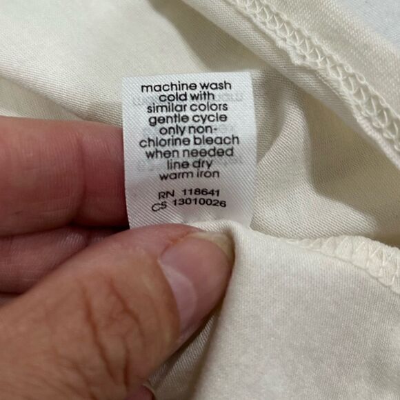 NWT Lane Bryant 3/4 sleeve V-neck cream off white top size 22-24 - Picture 5 of 8